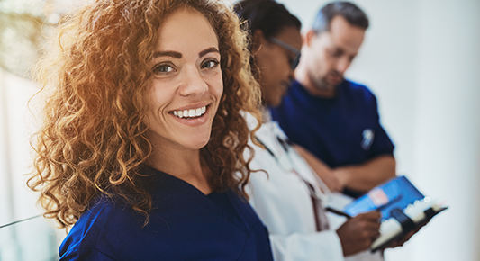 Healthcare worker Smiling 